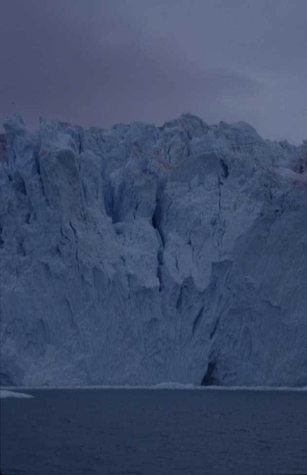 Le front de mer du glacier Eqip Sermia, le 17 août 2002