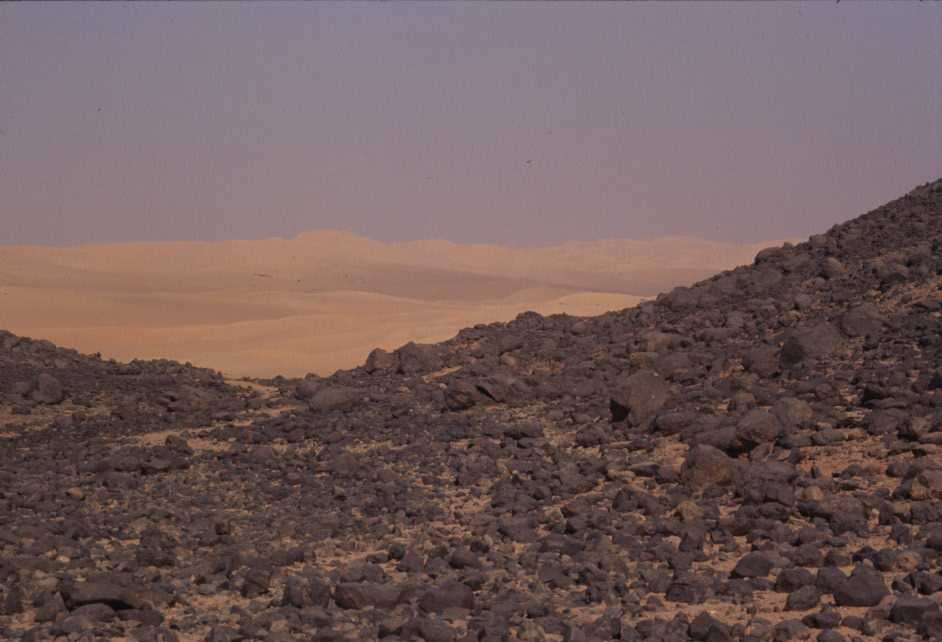 Arrivée sur les dunes du Ténéré, le 19 février 2004