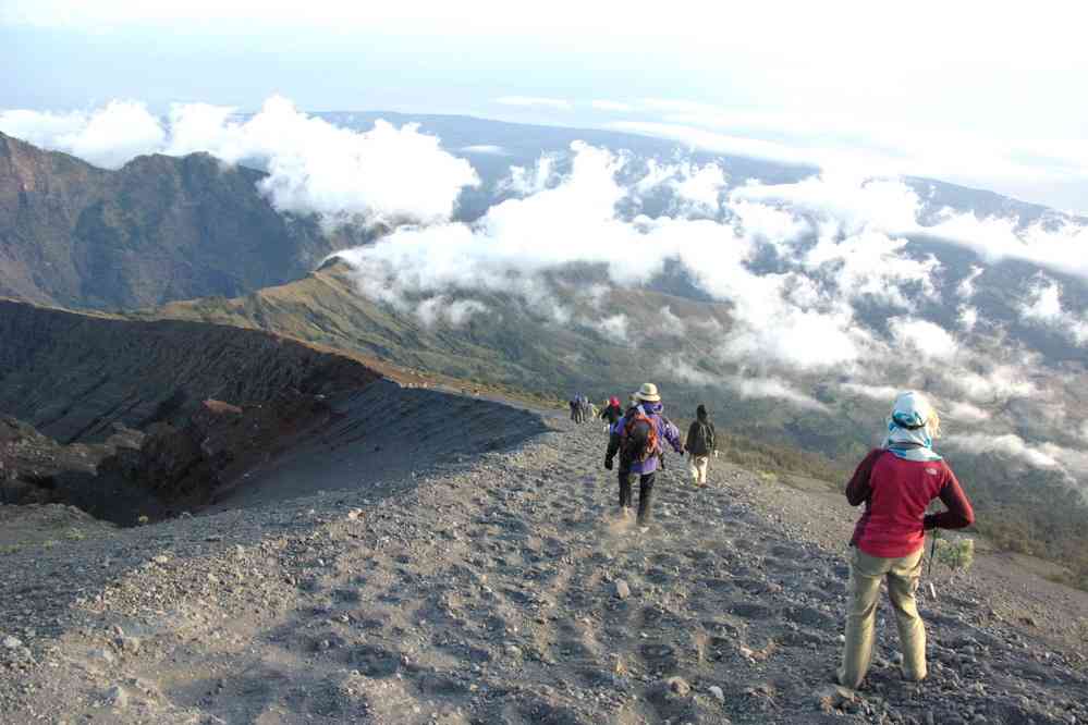 Redescente du mont Rinjani, le 12 juillet 2007