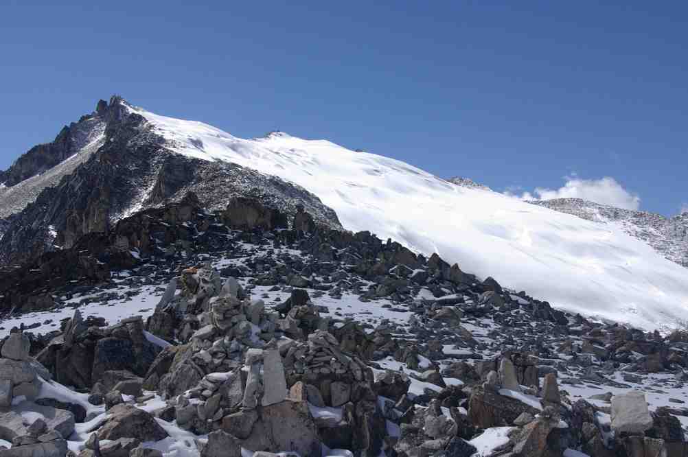 Franchissement du col de Cumbre Mollo (env. 5000 m), le 9 août 2008
