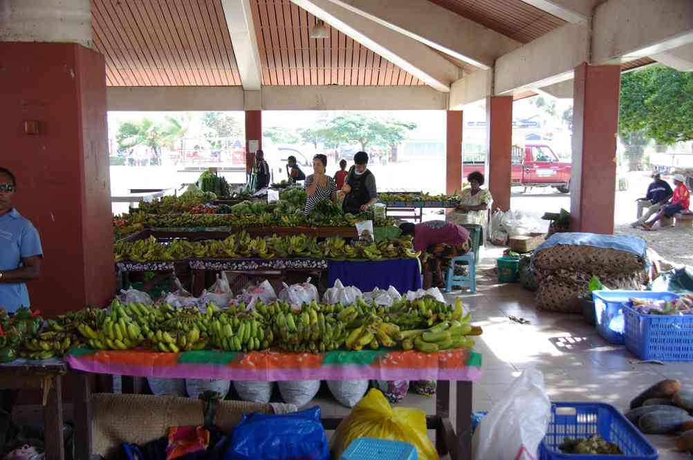 Le marché couvert de Port-Vila, le 10 août 2011