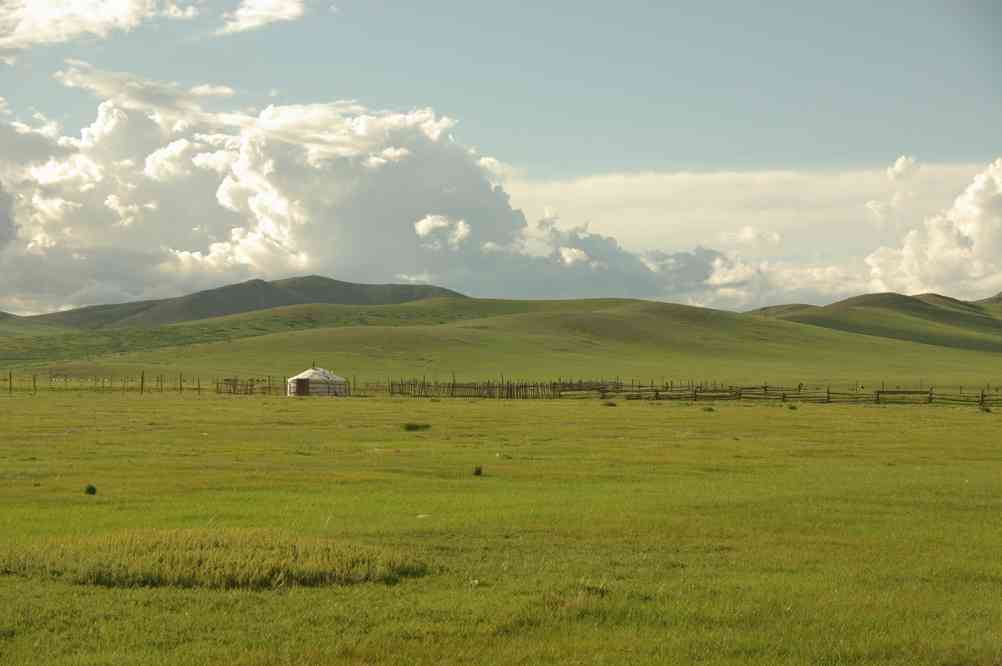 Arrêt pour camper dans la steppe, près de Khotont (Хотонт), le 7 août 2013