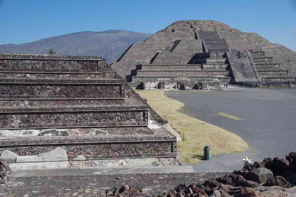 Teotihuacán, pyramide de la lune, le 21 janvier 2016