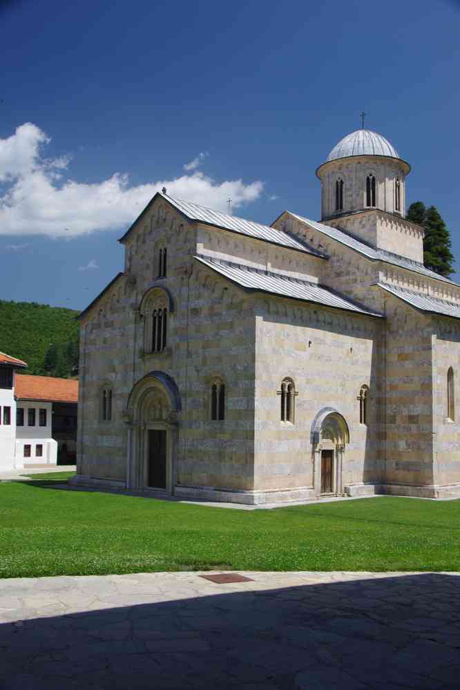 Le monastère de Deçan (Дечани, Dečani), le 14 juillet 2016