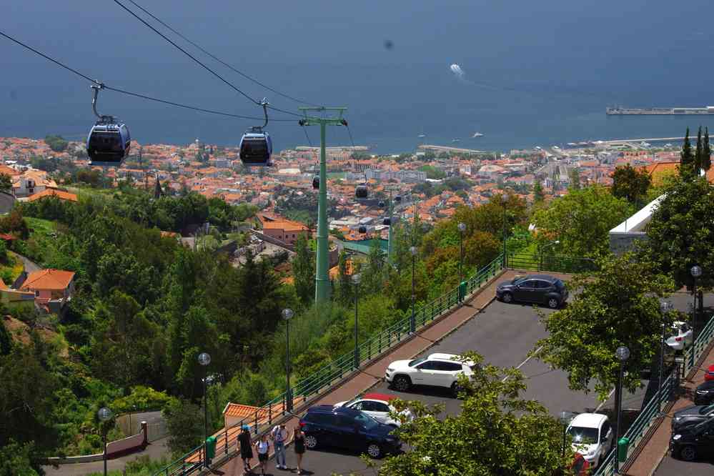 Funchal, Monte, en haut du télécabine, le 13 mai 2022