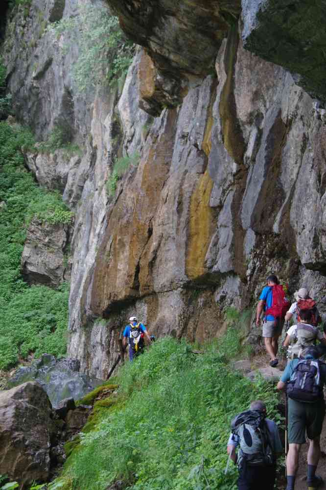 Randonnée dans le parc naturel de Vratchanski Balkan (Природен парк „Врачански Балкан“). En plus ça glisse, le 19 juillet 2019