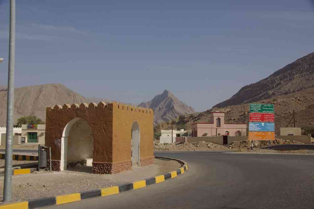 Paysage du Wadi Bani Khalid, le 29 mars 2012