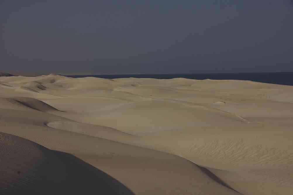 Près du camp dans les dunes de sucre, le 2 avril 2012