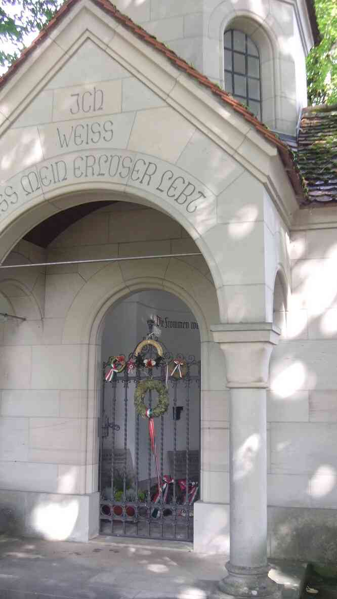 Monument funéraire de Franz Liszt, cimetière de Bayreuth (NB : il a été bombardé). 16 août 2019