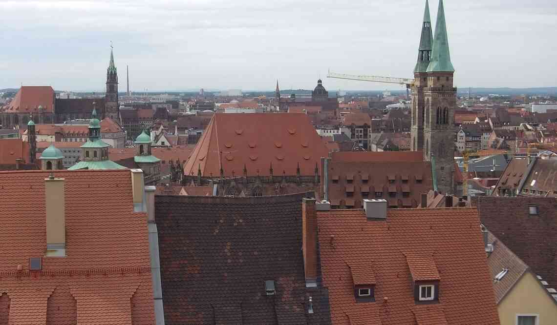 Nuremberg, depuis les murs du Château impérial. 17 août 2019