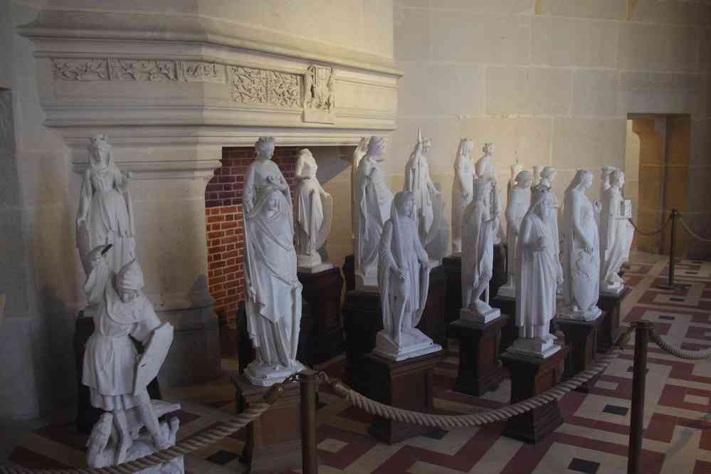 Château de Pierrefonds (modèles en plâtre pour les statues conçues lors de la restauration du château). Le samedi 21 avril 2018