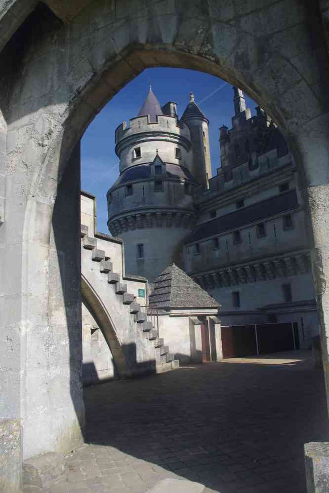 Entrée du château de Pierrefonds. Le samedi 21 avril 2018