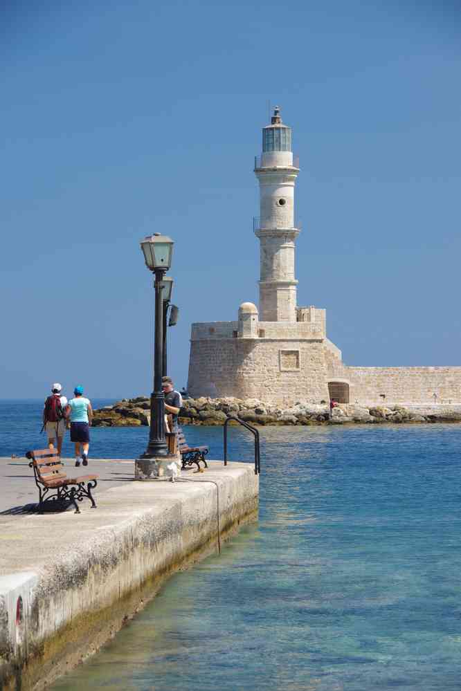 Le phare de la Canée (Χανιά). Le mardi 12 août 2014