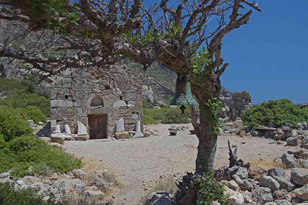 Lissos (Λισσός), la chapelle d’Agios Kirikos (Αγ. Κήρυκος). Le mercredi 13 août 2014