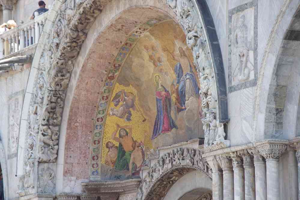 Basilique Saint-Marc (détail). Le samedi 29 août 2015