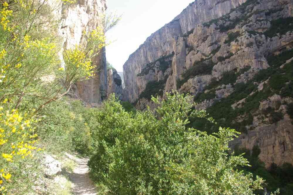 Le sentier Martel dans les gorges du Verdon. Le samedi 19 mai 2007
