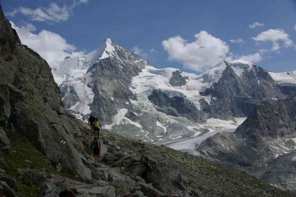 Obergabelhorn et mont Durand. Le lundi 13 août 2012