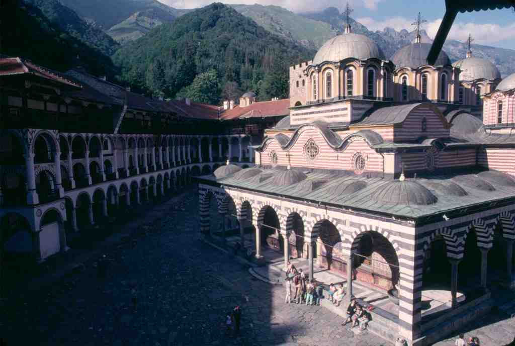 Le monastère de Rila en 1989 (photo : Gilbert MORICE)