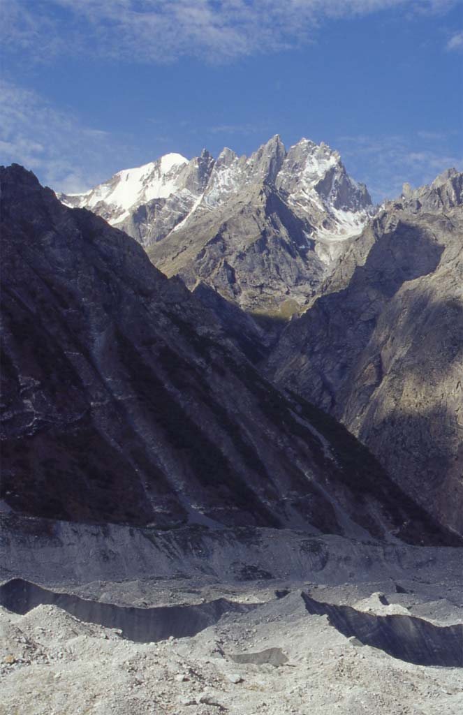 Le glacier de Charakusa, le 20 août 1999