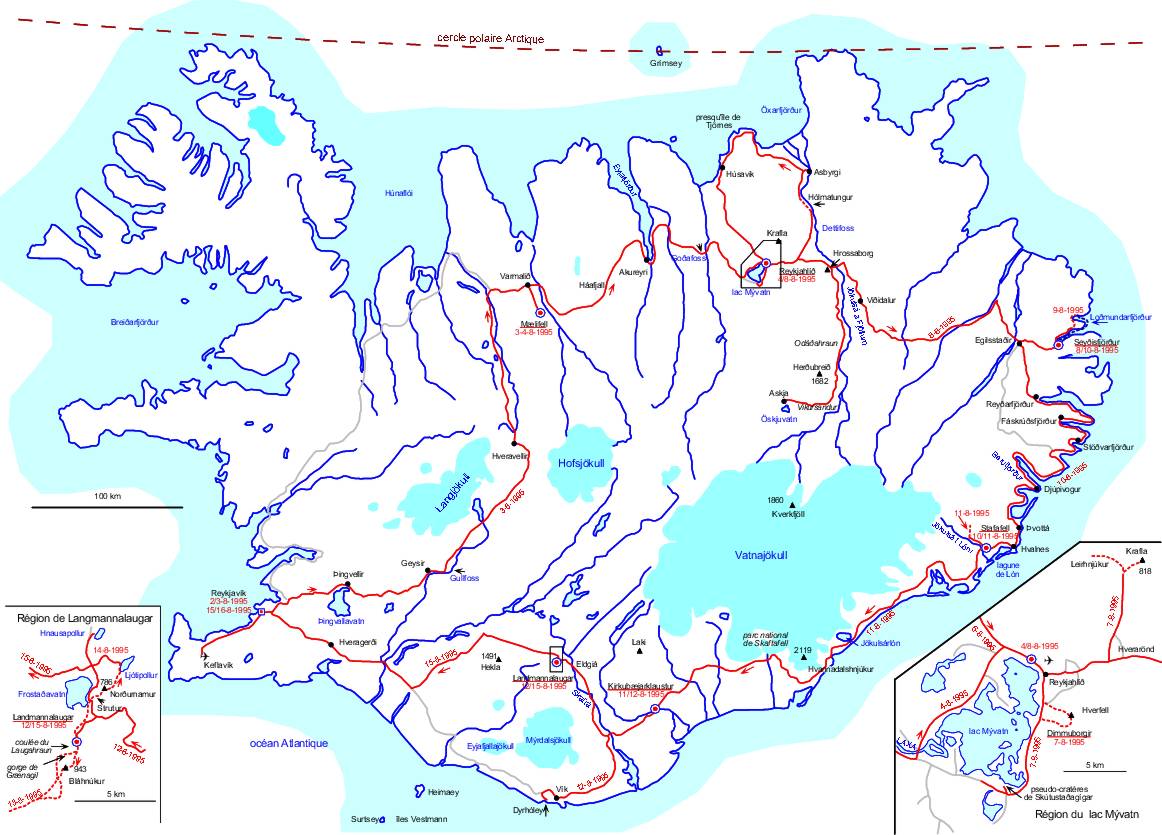 Carte d’Islande