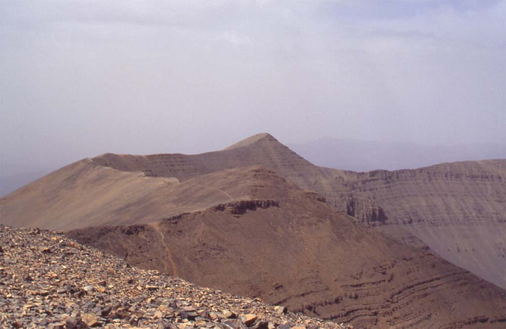 Le sommet du M’goun (4068 m), le 5 août 1994