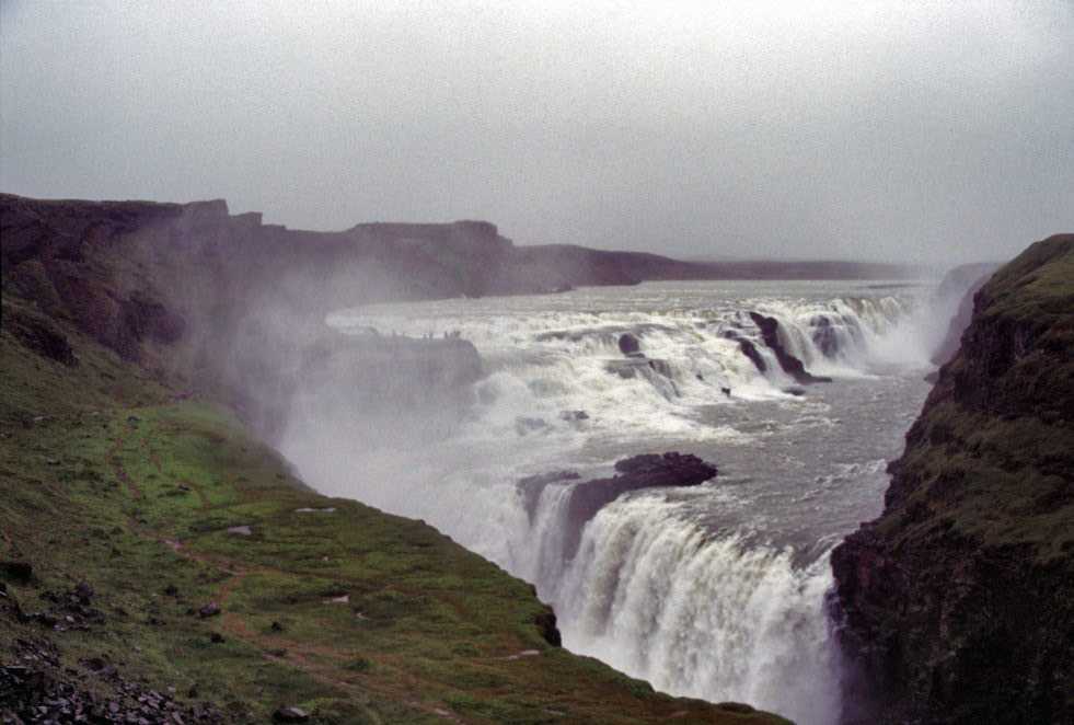 La chute de Gullfoss, le 3 août 1995