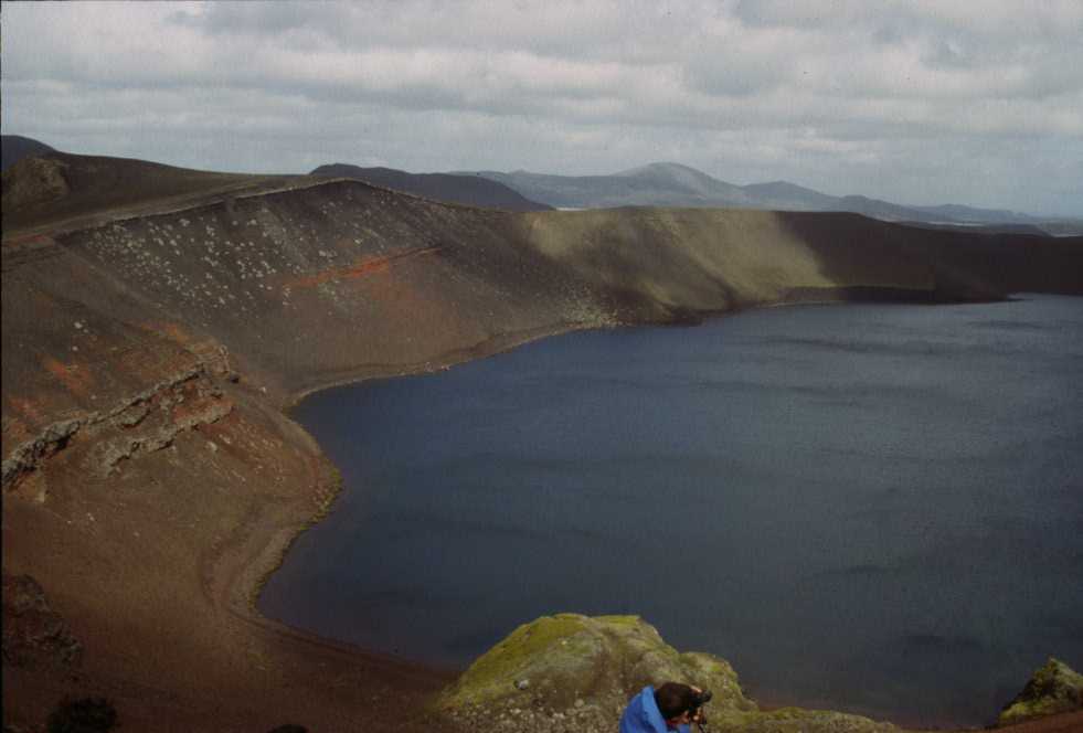 Le cratère de Ljótipollur, le 14 août 1995