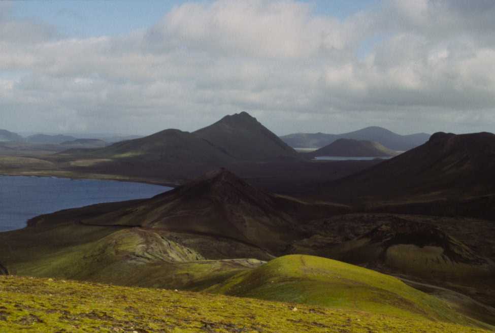 Le cratère de Strutur près de Landmannalaugar, le 14 août 1995