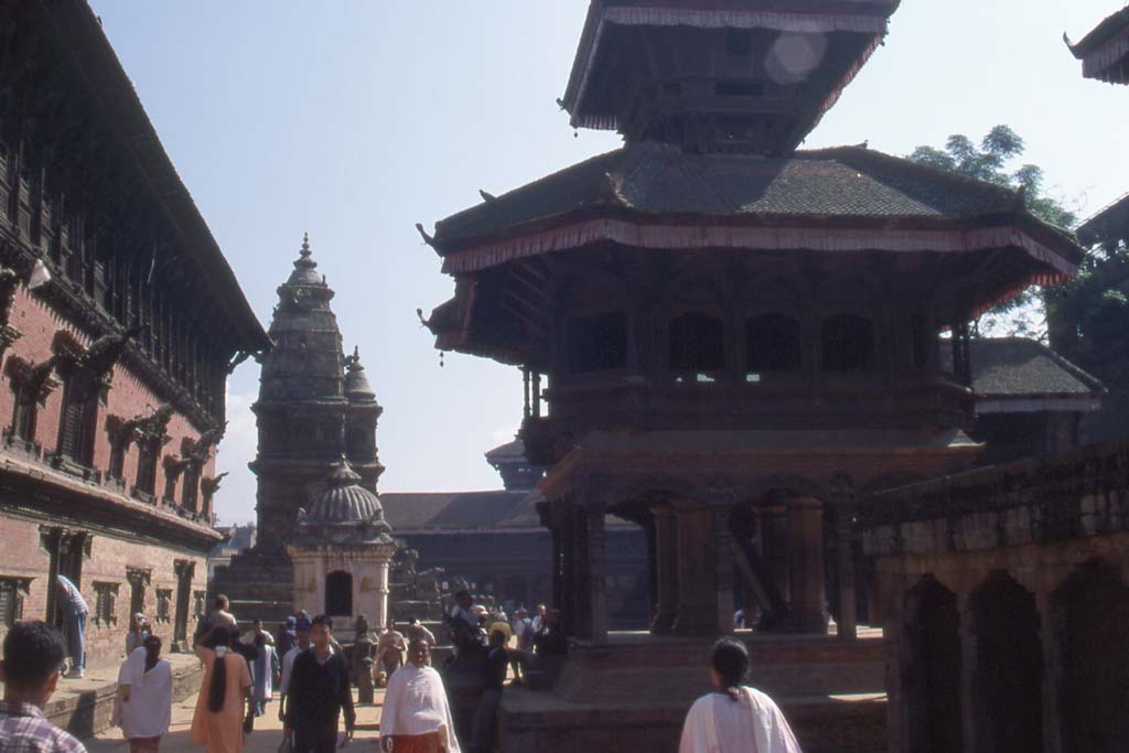 Durbar Square à Bakhtapur, le 29 octobre 1998