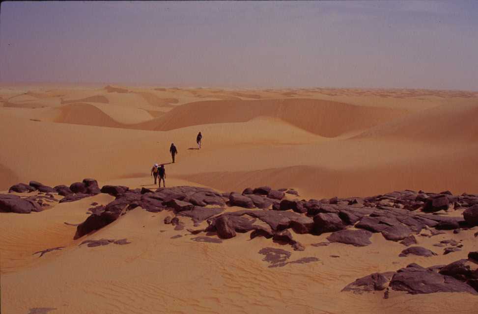 Le massif gréseux d’Herrour, le 14 mars 2000