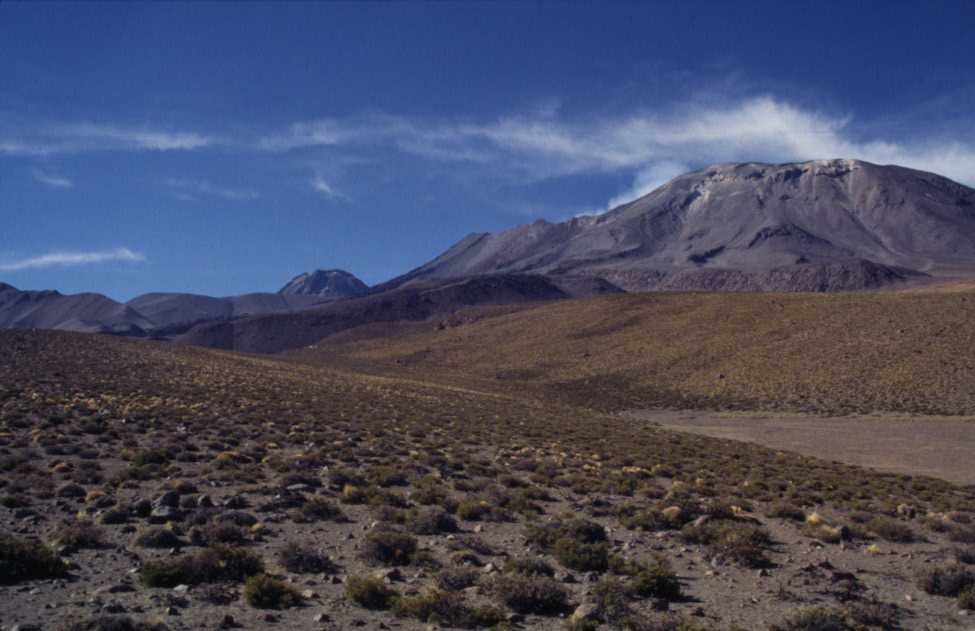 Balade sur les flancs du volcan Láscar, le 12 août 2000