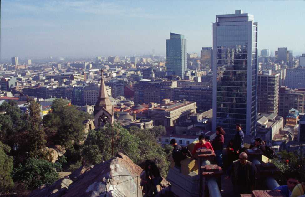 Photos de Santiago du Chili (colline de Santa Lucia), le 6 août 2000