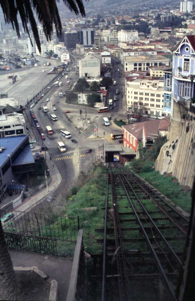 L’ascenseur du quartier Artilleria à Valparaíso