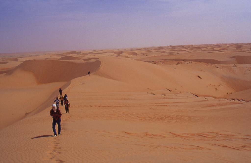 Les dunes de l’erg Ouarane, le 14 mars 2000