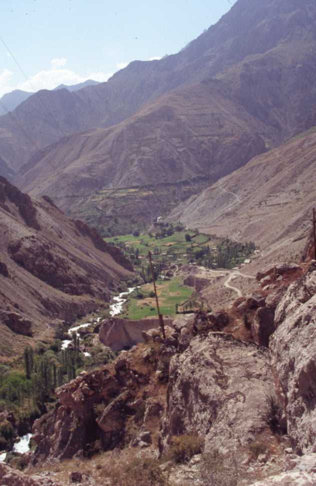 La vallée et le village de Pasrud, le 22 août 2004
