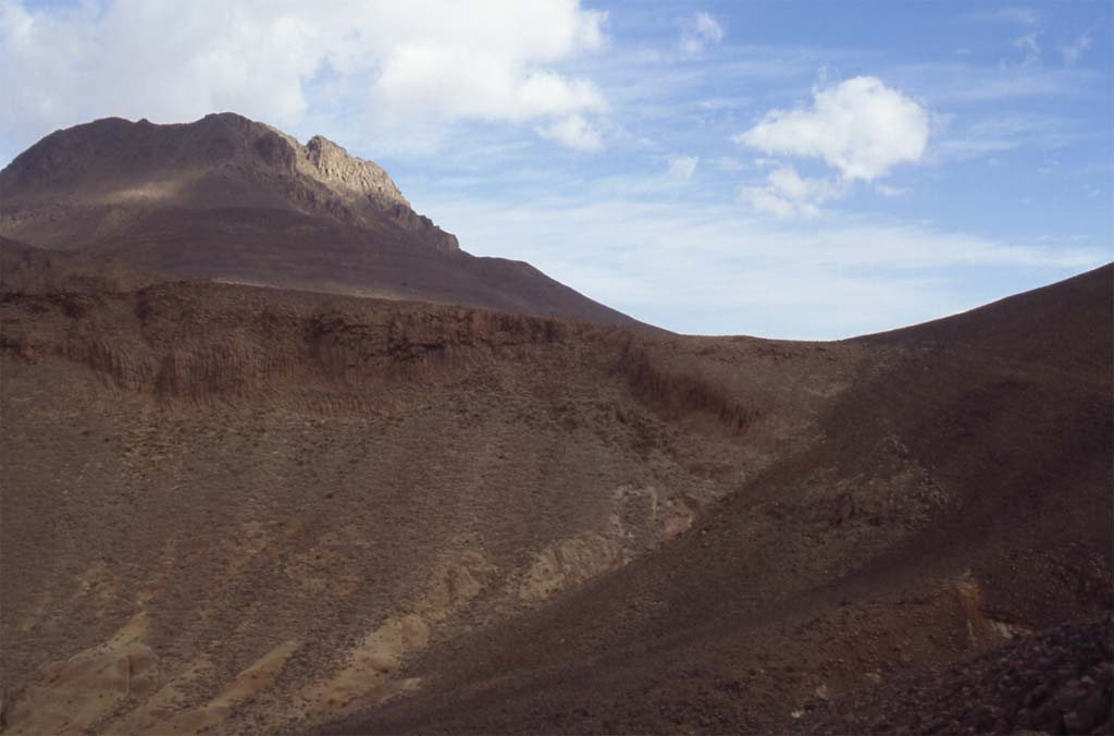Arrivée au col avant l’ascension du mont Tahat (27 décembre 2004)
