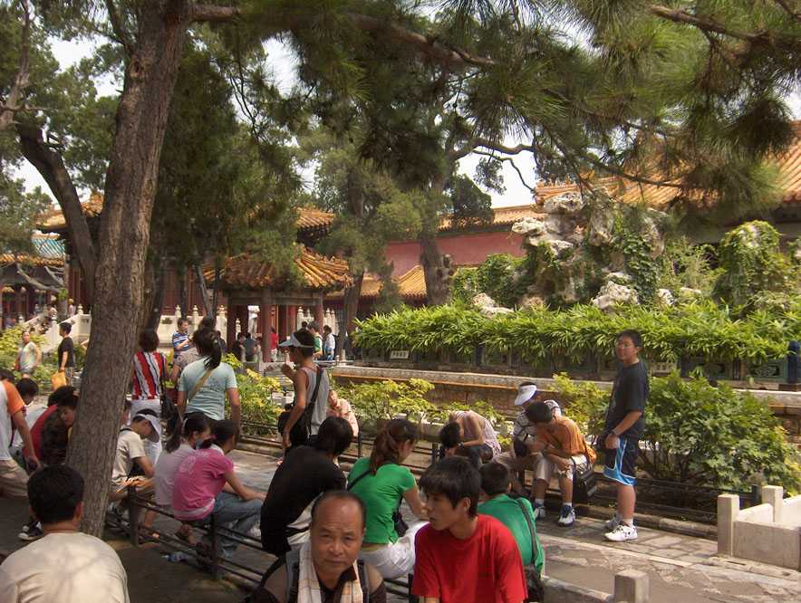 Le Jardin impérial de la Cité interdite, le 4 août 2005