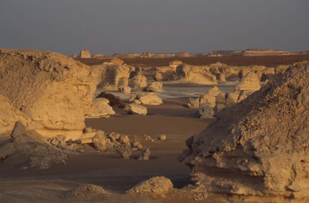 L’ancien désert Blanc au petit matin, le 16 avril 2005