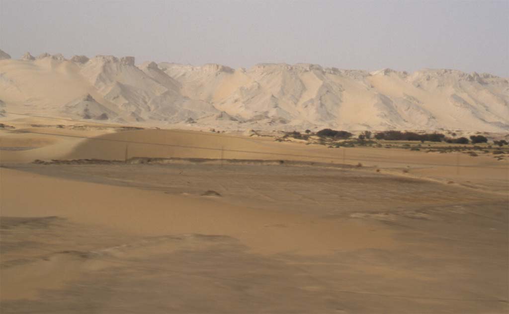 Le site de l'oasis de Dakhla aux environs d'El Qasr