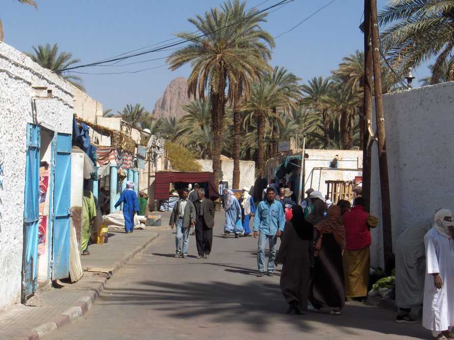 Le centre-ville de Djanet, le 5 mars 2006