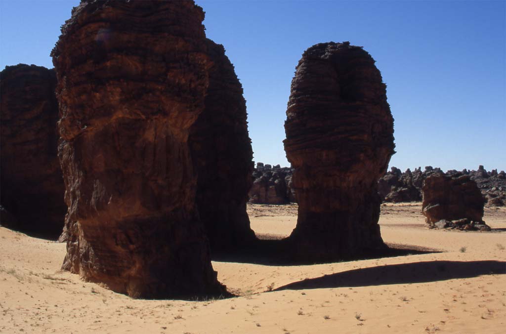 Formations de grès mêlées de sable, le 9 mars 2006