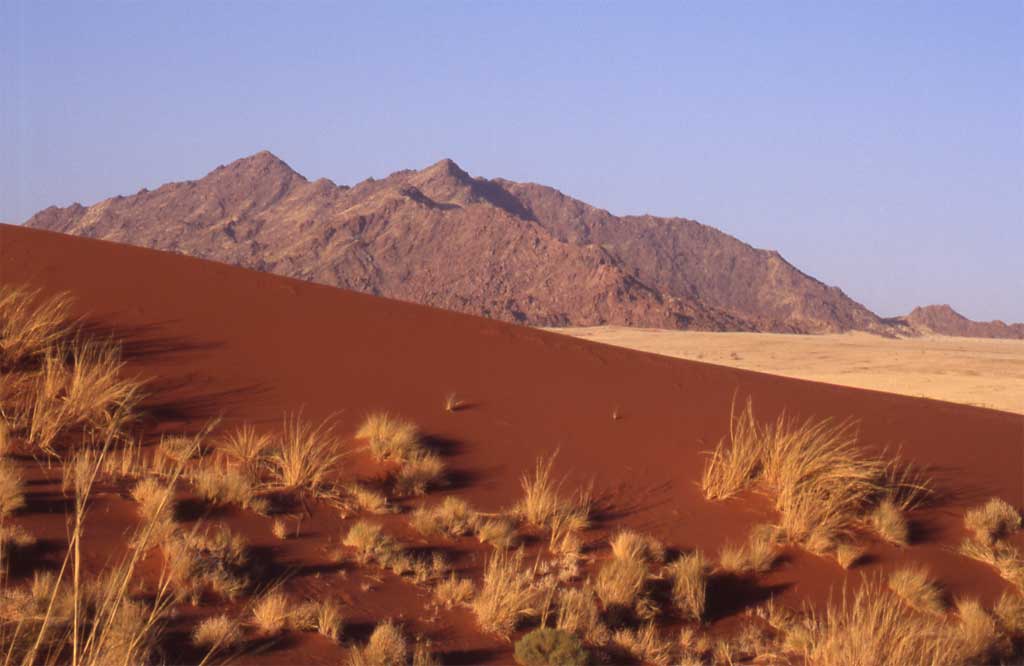 Ascension de la grande dune près de Sesriem, le 31 décembre 2006