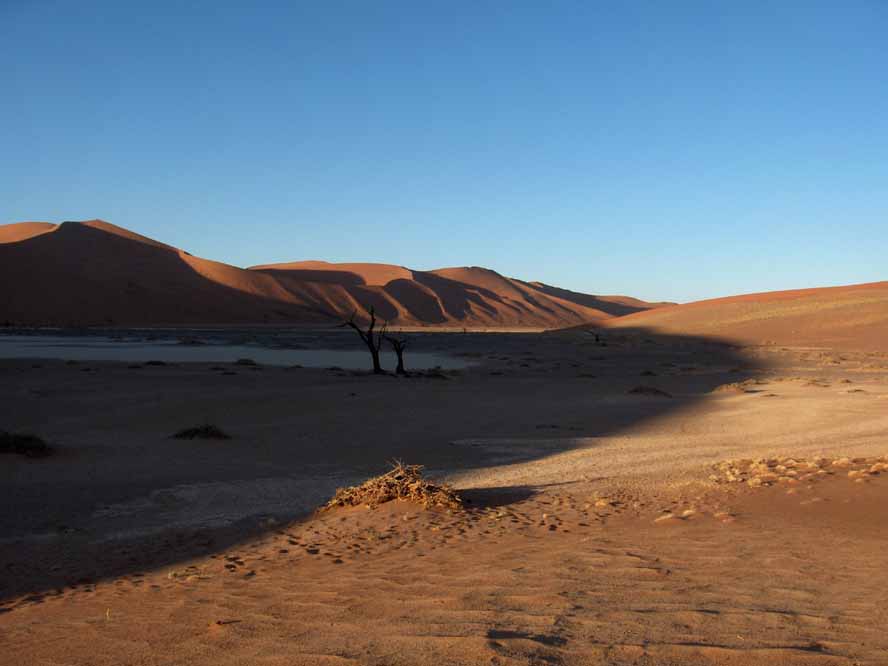 Vallée desséchée (Hiddenvlei) au pied de la grande dune, le 1ᵉʳ janvier 2007