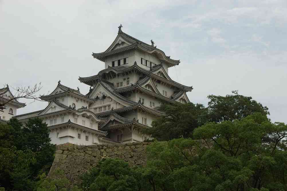 Le donjon du château d’Himeji, le 9 septembre 2007