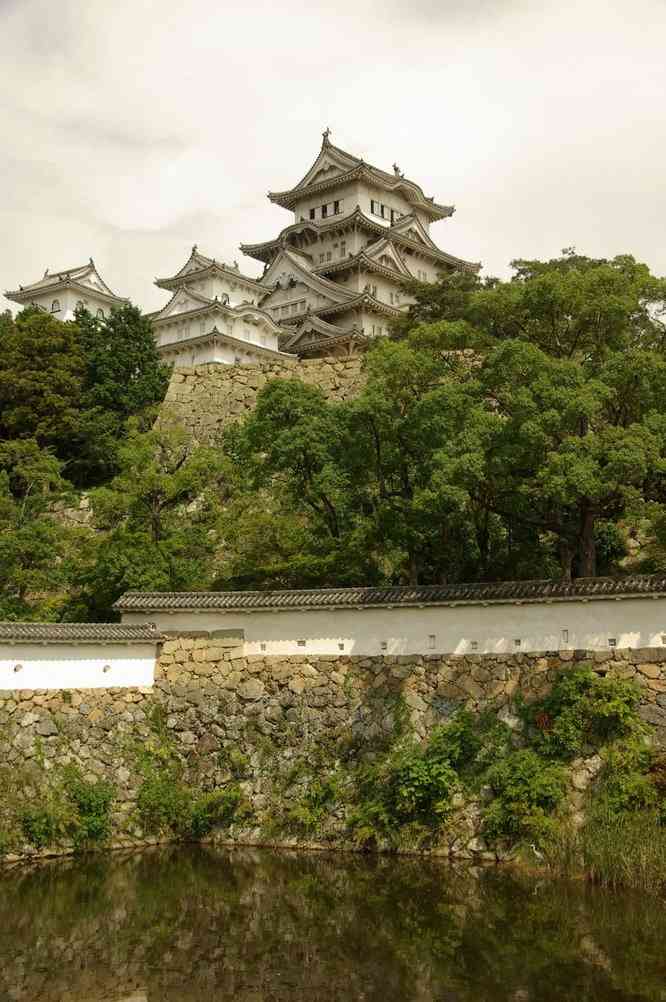 Vue générale du château d’Himeji, le 9 septembre 2007
