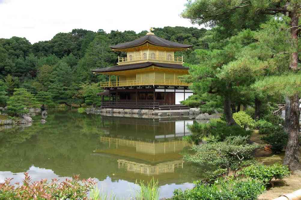 Le célèbre pavillon d’Or (Kinkaku-ji) de Kyōto (15 septembre 2007)