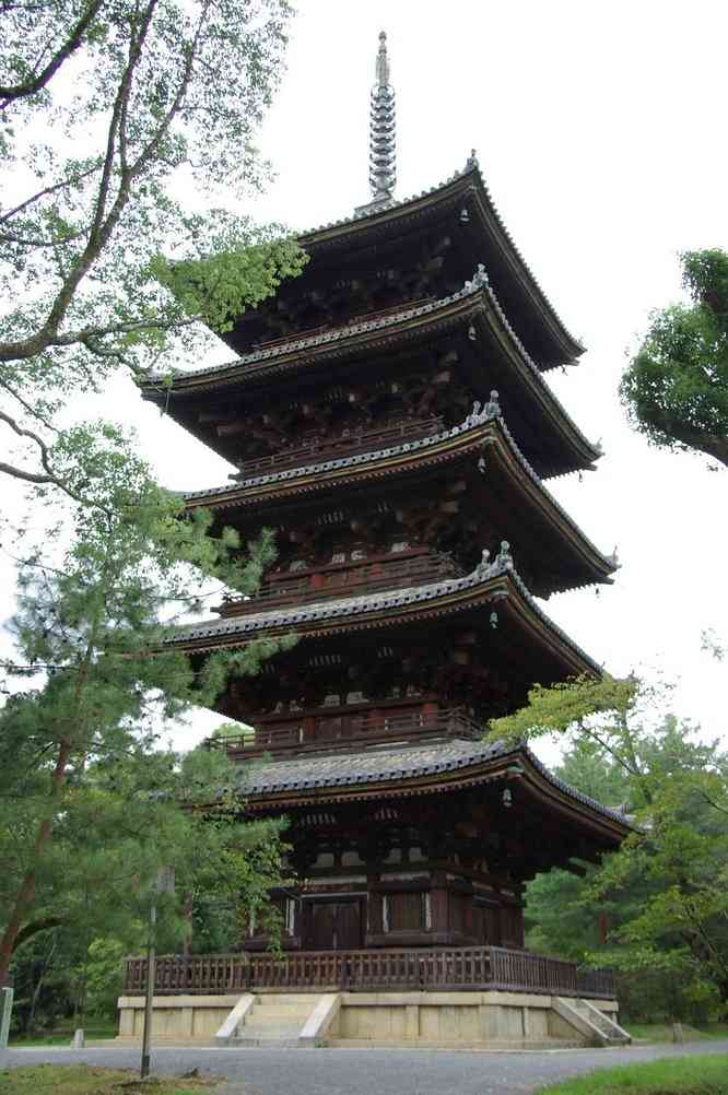 La grande pagode du Ninna-ji (Kyōto), le 15 septembre 2007