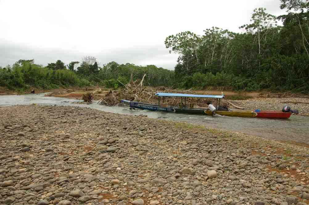 Remontée difficile du rio Tuichi, le 13 août 2008
