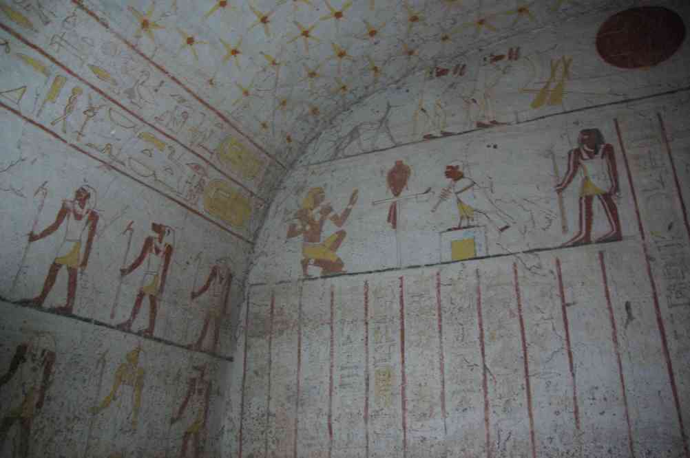 La tombe souterraine de Tanwatamani (neveu de Taharqa) à El-Kourrou, le 1ᵉʳ janvier 2009