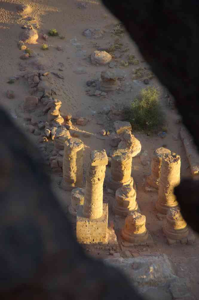 Le temple d’Amon vu du djébel Barkal, le 2 janvier 2009